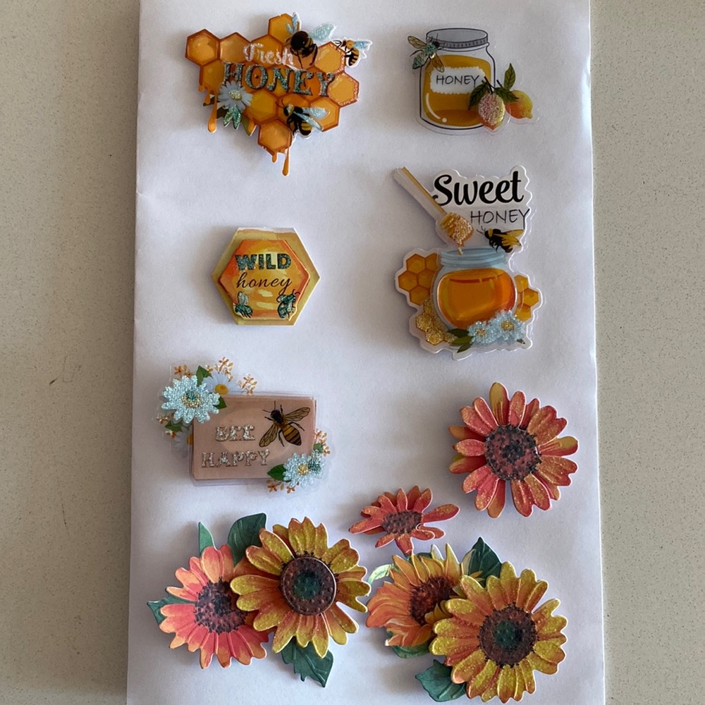 Sweet Honey Bee Crafting Stickers